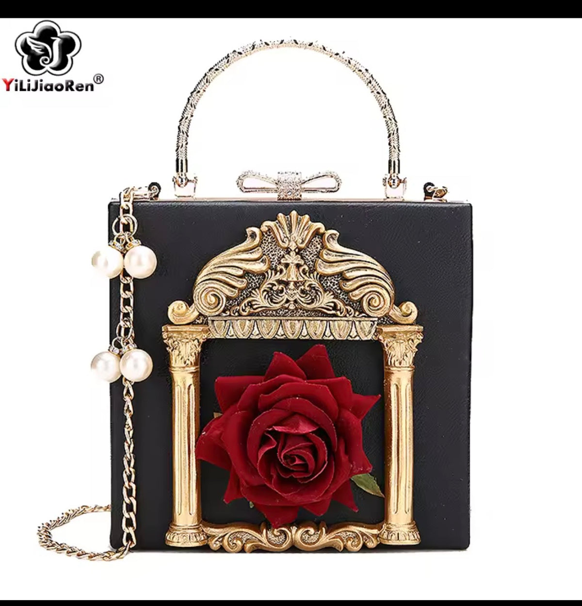 ✨ Rose Frame Handbag (AVAILABLE IN DIFFERENT COLORS)
