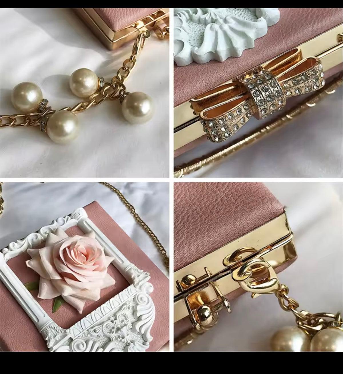 ✨ Rose Frame Handbag (AVAILABLE IN DIFFERENT COLORS)