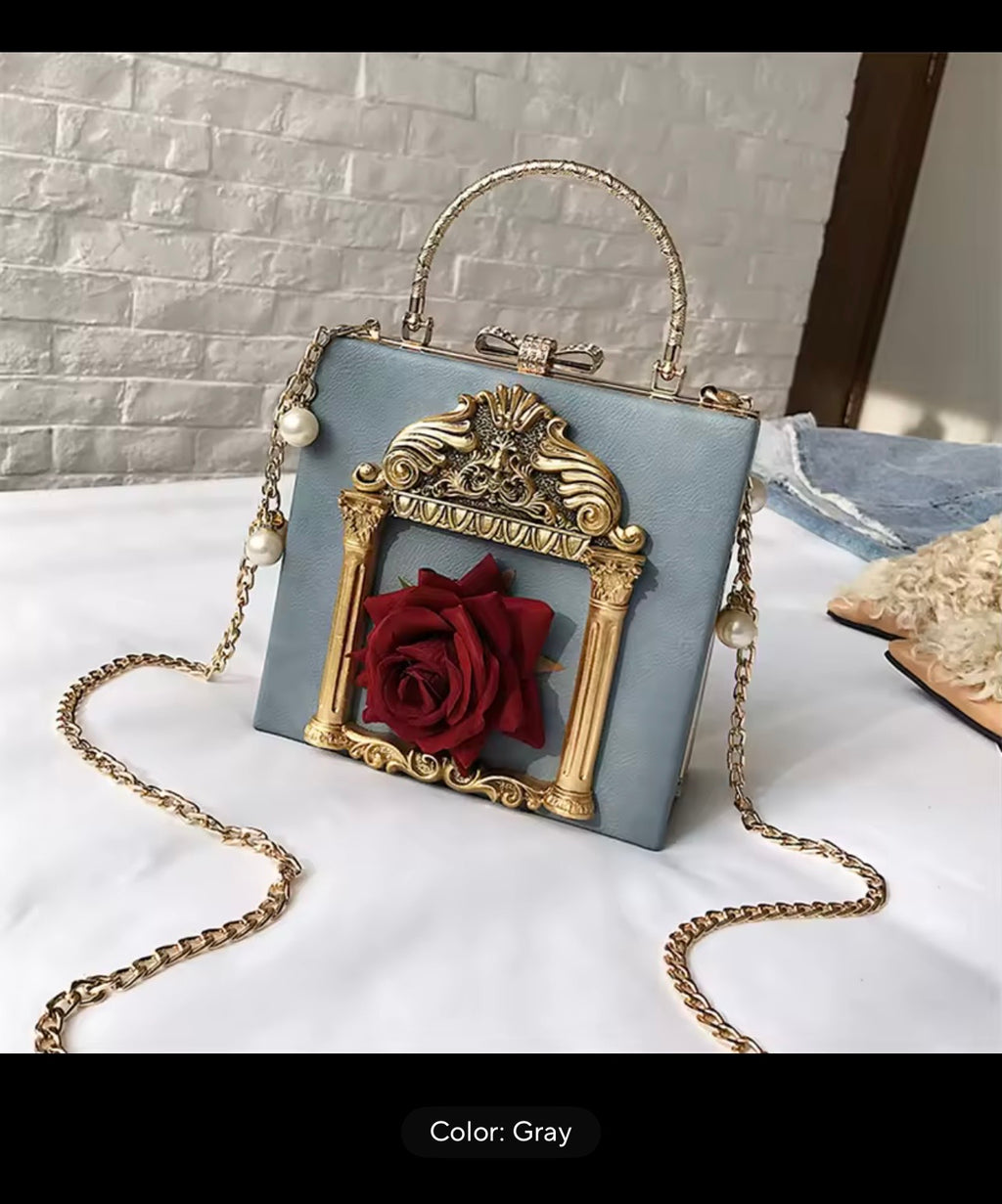 ✨ Rose Frame Handbag (AVAILABLE IN DIFFERENT COLORS)