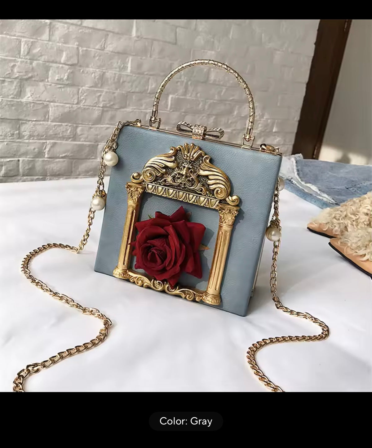 ✨ Rose Frame Handbag (AVAILABLE IN DIFFERENT COLORS)