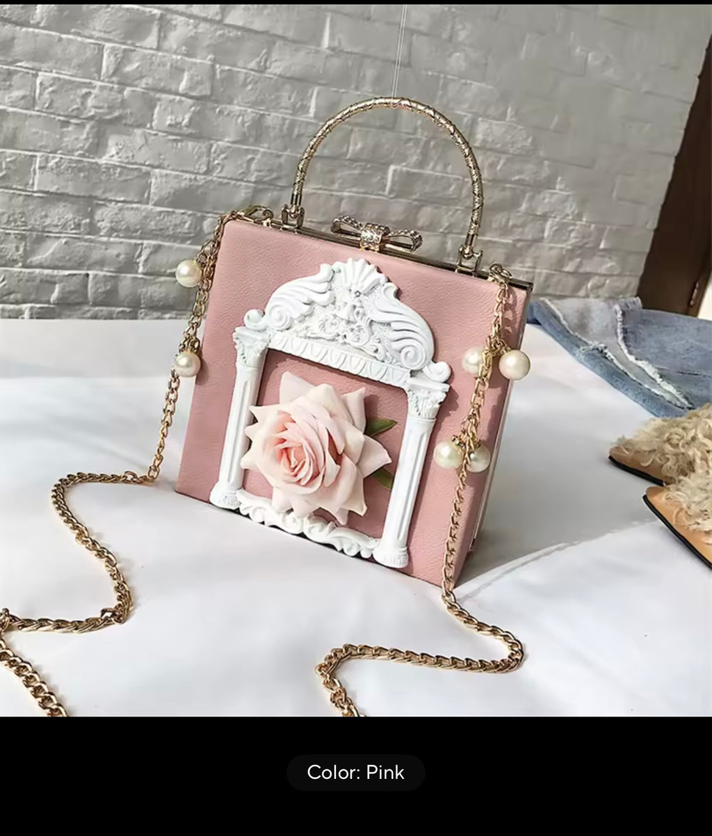 ✨ Rose Frame Handbag (AVAILABLE IN DIFFERENT COLORS)