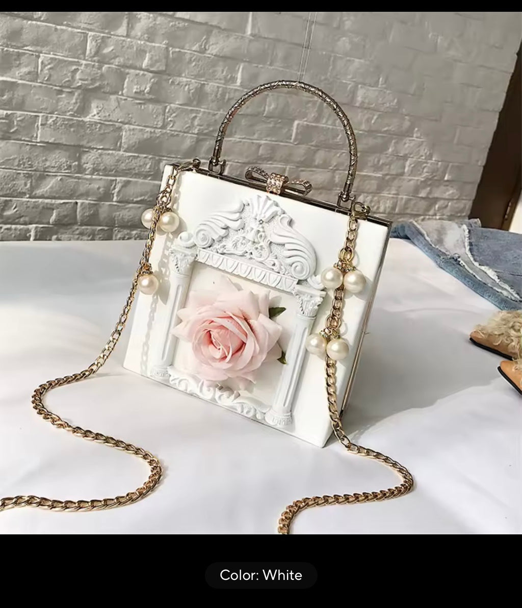 ✨ Rose Frame Handbag (AVAILABLE IN DIFFERENT COLORS)