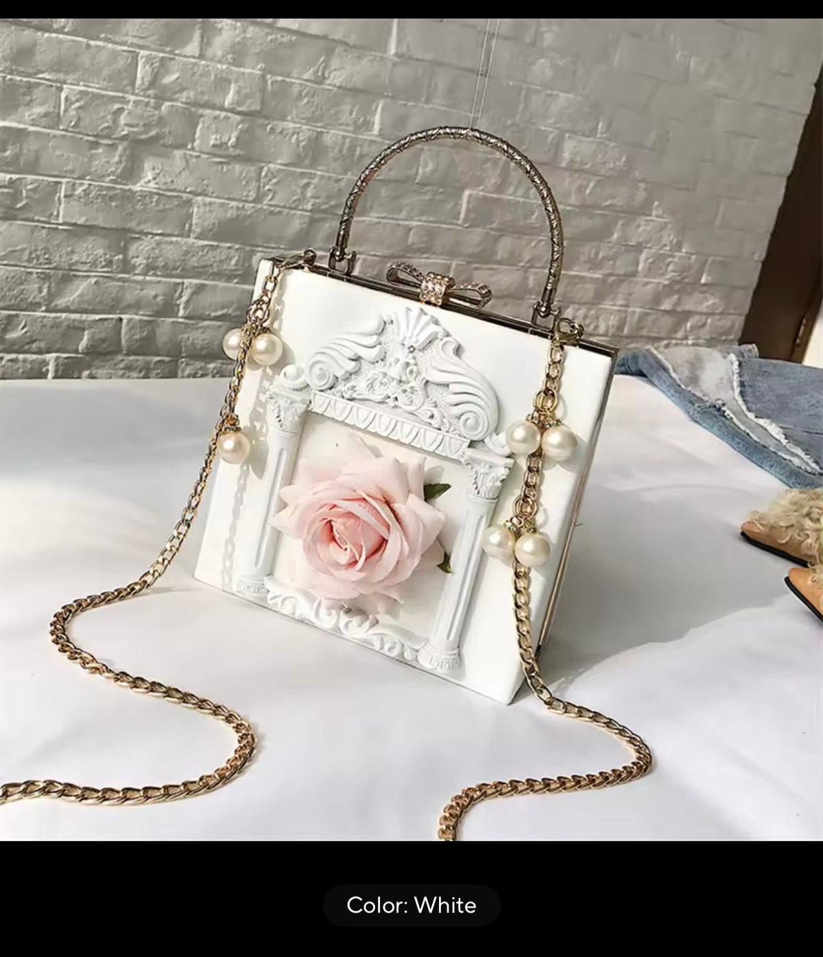 ✨ Rose Frame Handbag (AVAILABLE IN DIFFERENT COLORS)