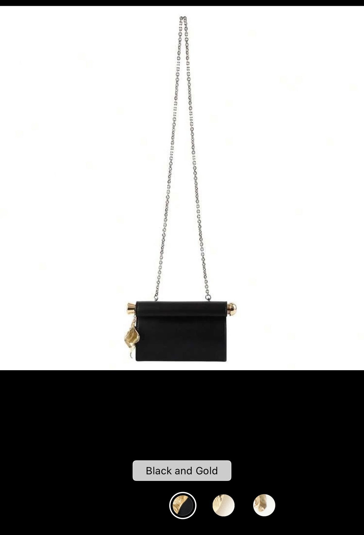 ✨ Black & Gold Leaf Accent Clutch | J‑Luxe Brand