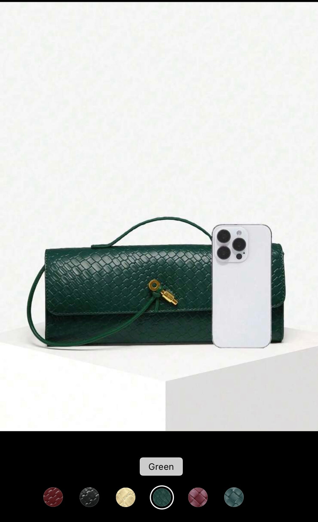 ✨ Modern Minimalist Woven Clutch