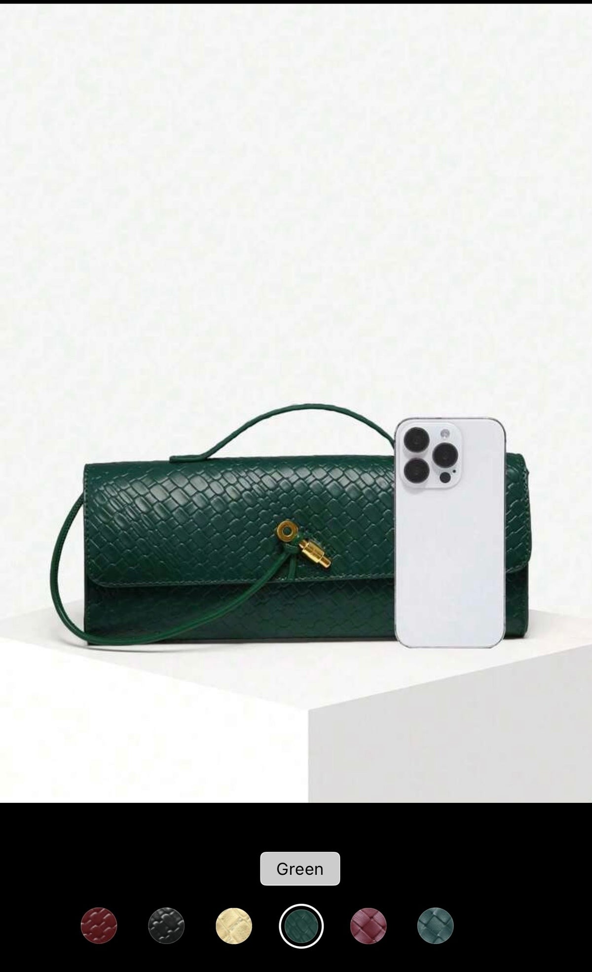 ✨ Modern Minimalist Woven Clutch