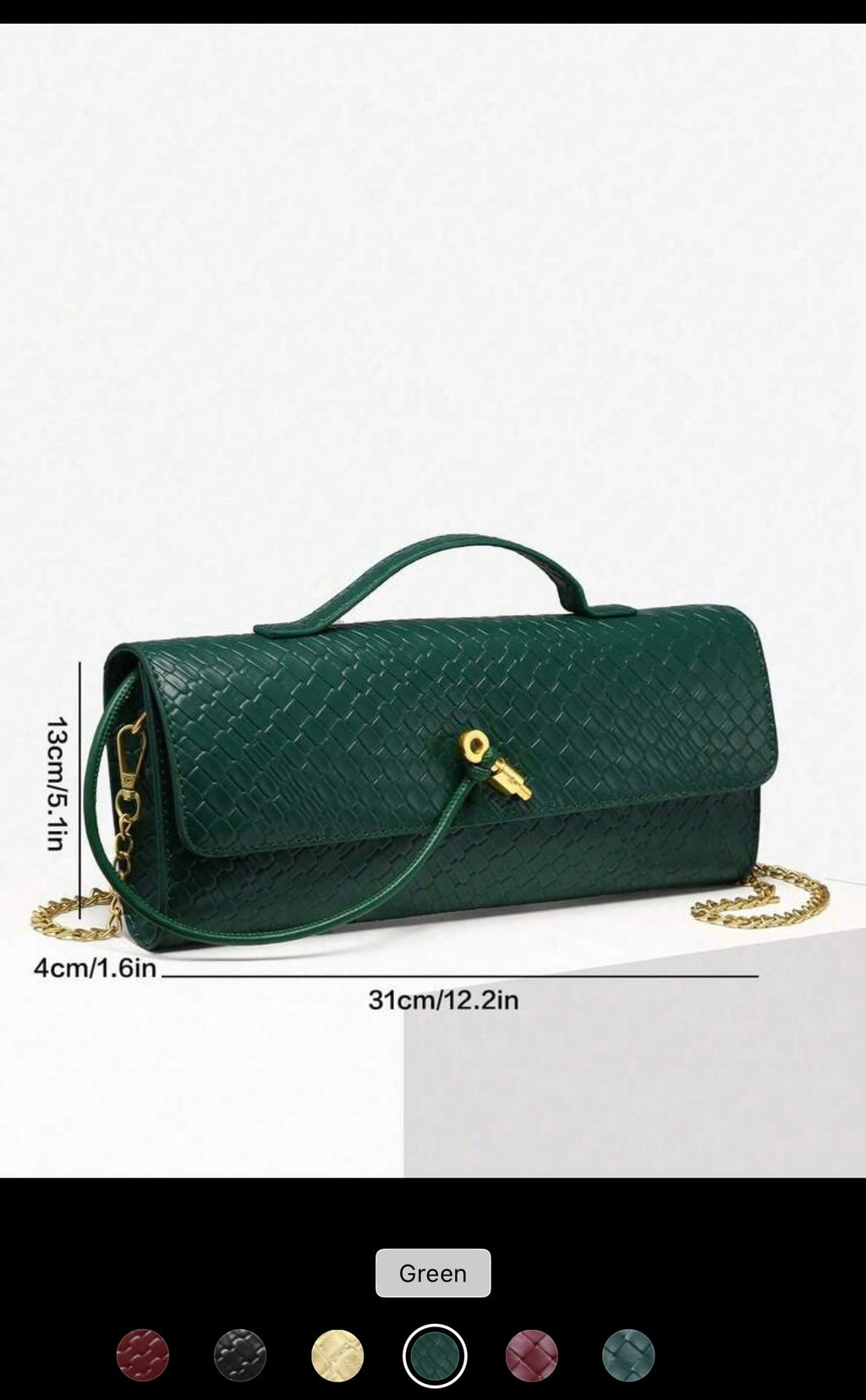 ✨ Modern Minimalist Woven Clutch