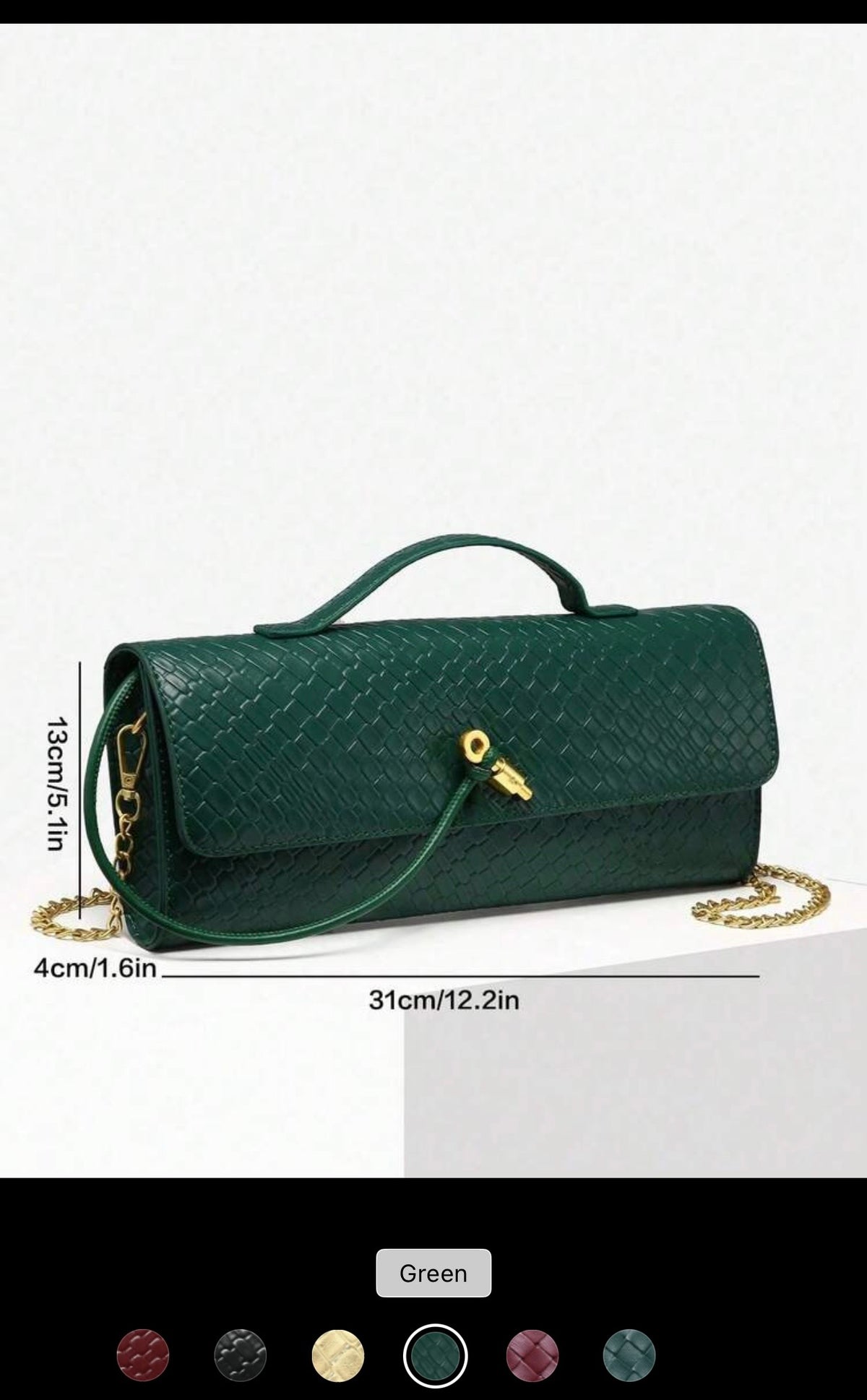 ✨ Modern Minimalist Woven Clutch