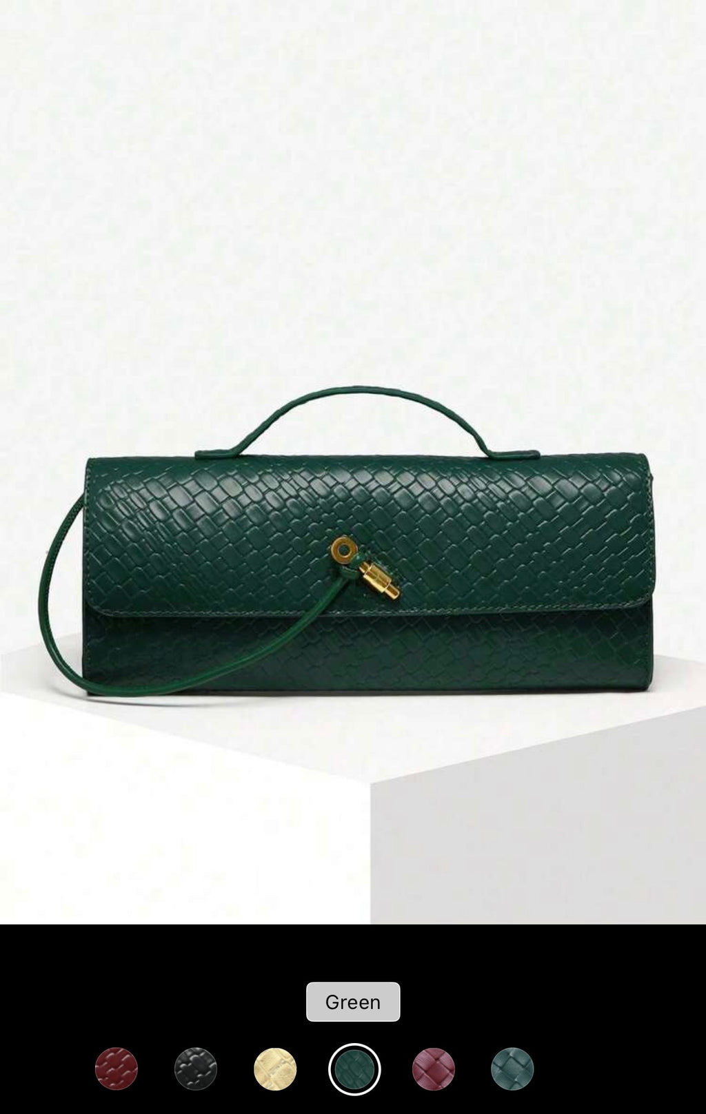 ✨ Modern Minimalist Woven Clutch
