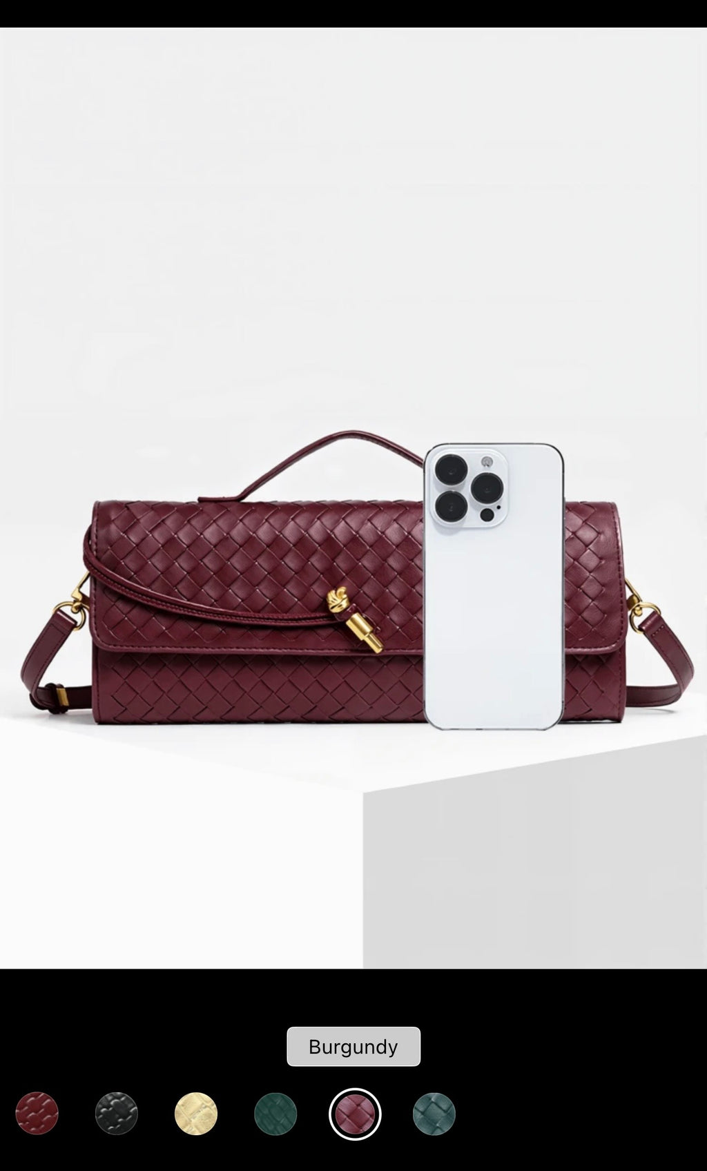 ✨ Modern Minimalist Woven Clutch