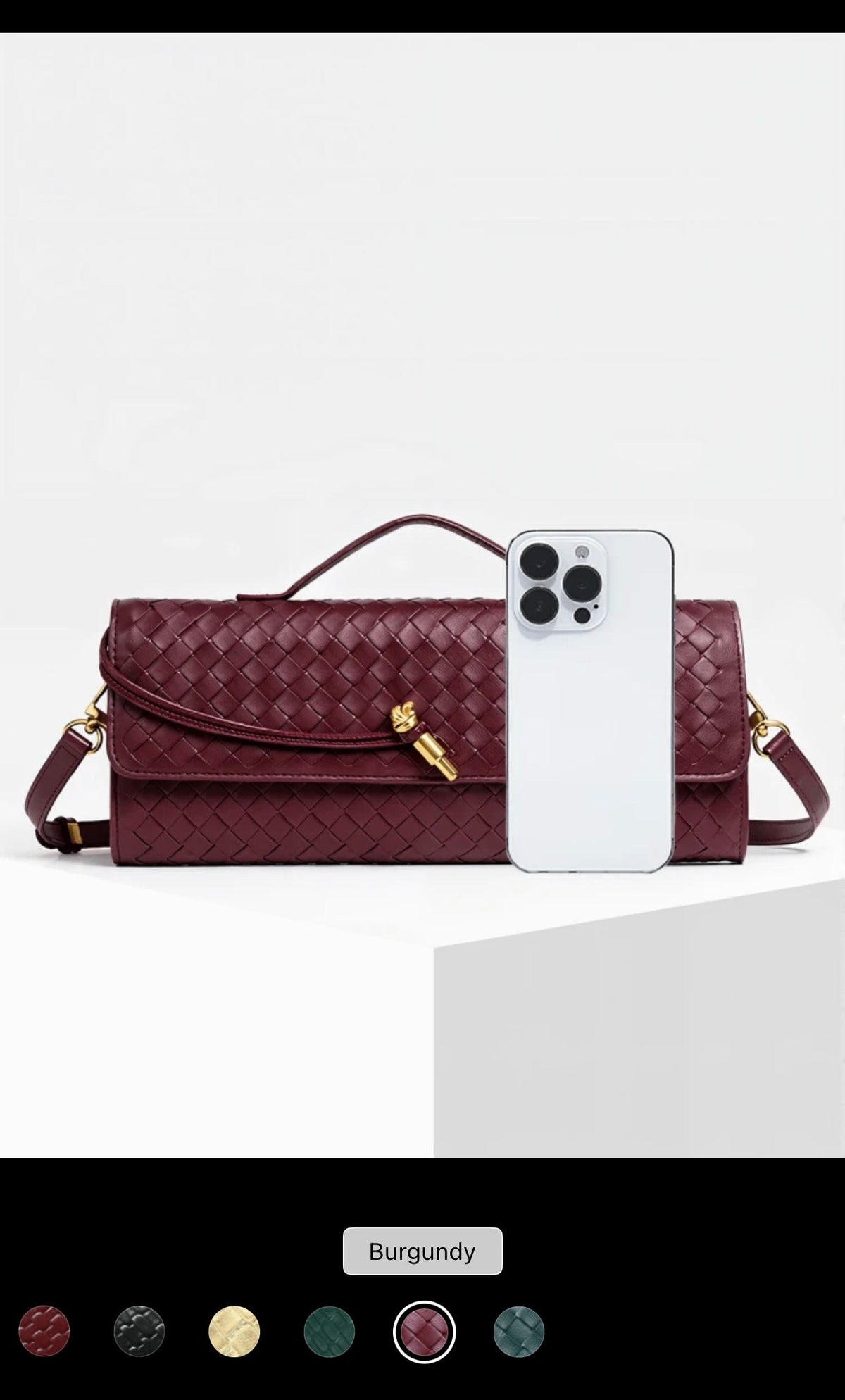 ✨ Modern Minimalist Woven Clutch