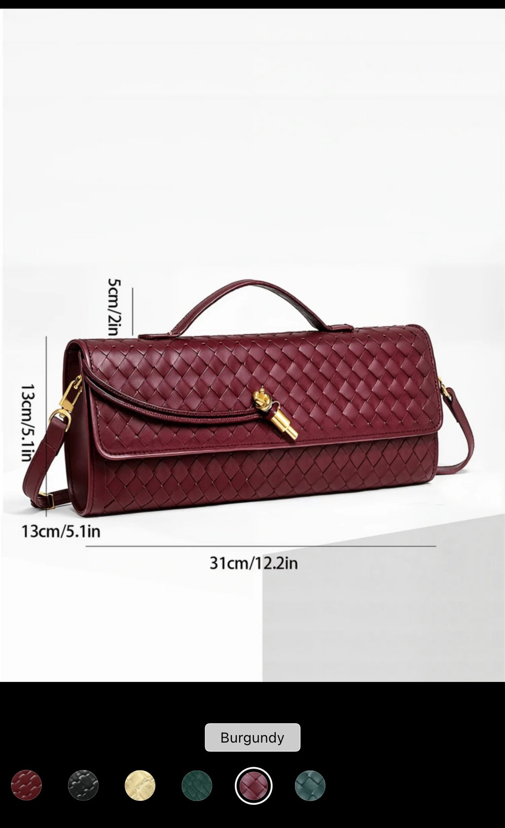 ✨ Modern Minimalist Woven Clutch