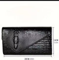 ✨ Croc‑Embossed Clutch