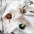 ✨ Gold Marble Statement Bracelet